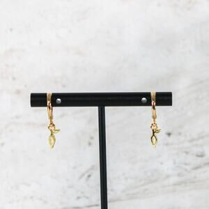 Lemon Huggie Hoop Earrings